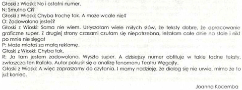 No i ostatni numer...