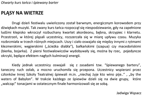 Pląsy na wietrze