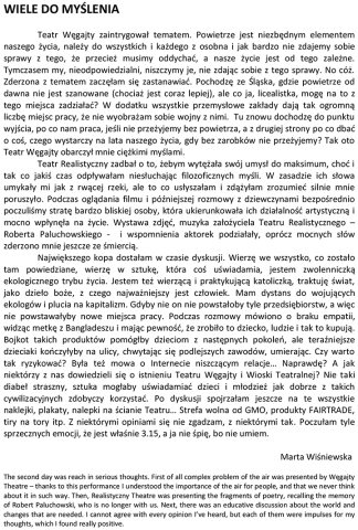 Wiele do myślenia