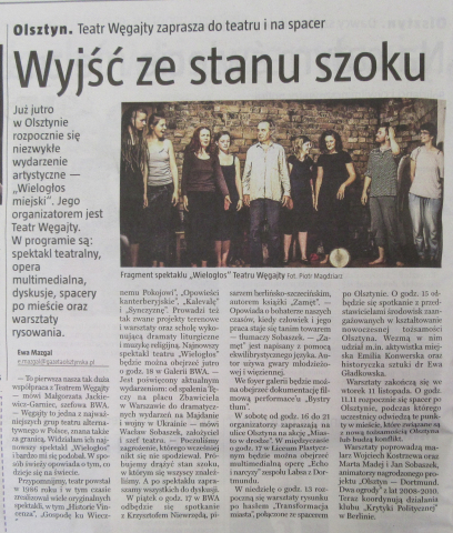 Wyjście ze stanu szoku