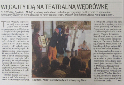 Węgajty idą na teatralną wędrówkę