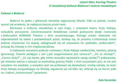 Ciekawi o Białoruś