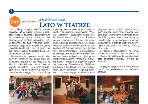 Lato w teatrze