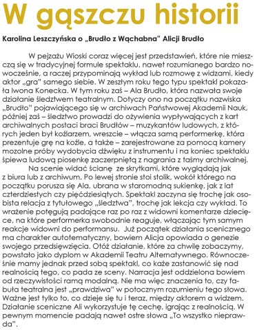 W gąszczu historii