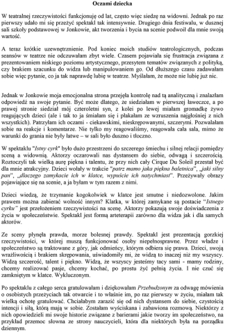Oczami dziecka