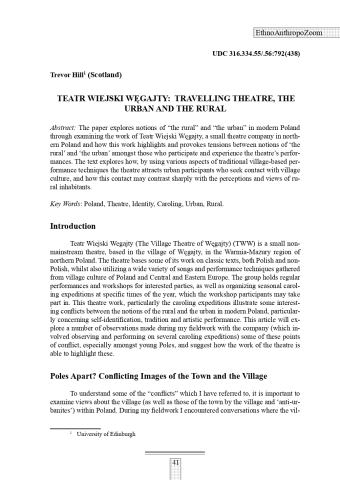 Teatr Wiejski Węgajty: travelling theatre, the urban and the rural