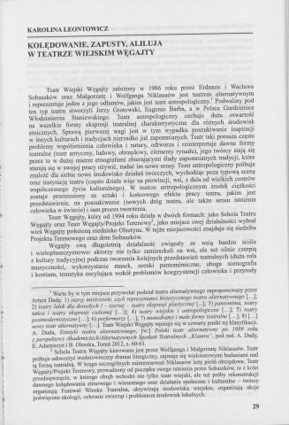 Kolędowanie, zapusty, aliluja w Teatrze Węgajty