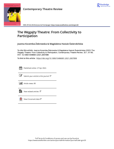 The Węgajty Theatre: From Collectivity to Participation