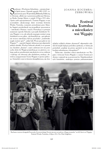 Festiwal Wioska Teatralna a mieszkańcy wsi Węgajty