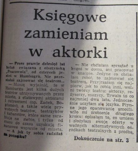 Księgowe zamieniam w aktorki