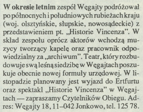 [W okresie letnim...]