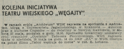 Kolejna inicjatywa Teatru Wiejskiego "Węgajty"