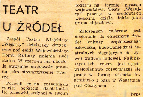 Teatr u źródeł