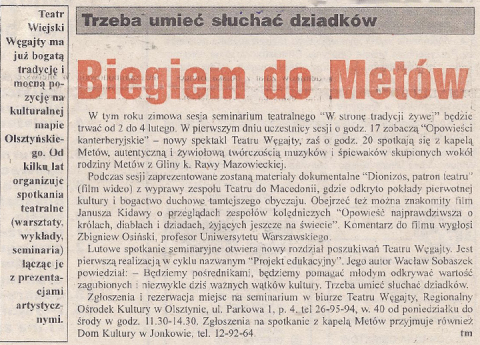 Biegiem do Metów