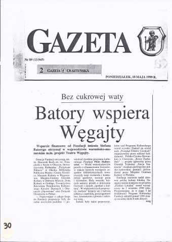 Batory wspira Węgajty 