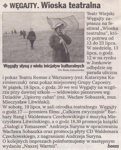 Węgajty. Wioska teatralna