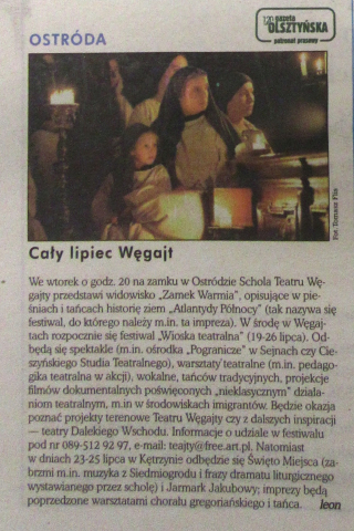 Cały lipiec Węgajt