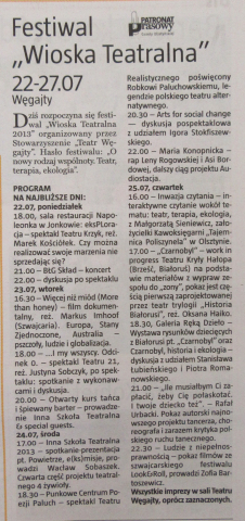 Festiwal Wioska Teatralna