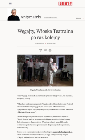 Węgajty, Wioska Teatralna po raz kolejny