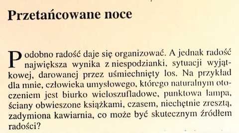 Przetańcowane noce