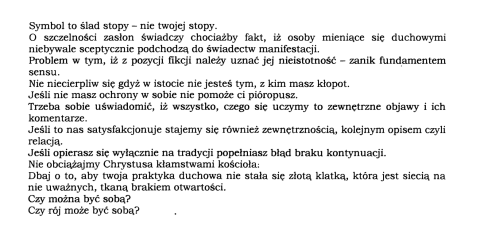 Symbol to ślad stopy...