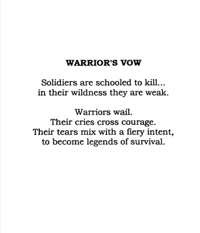 Warrior's vow