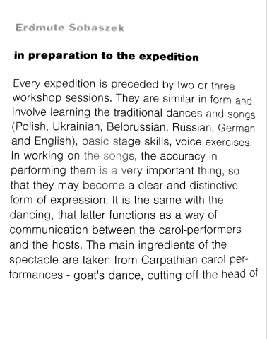 In preparation to the expedition