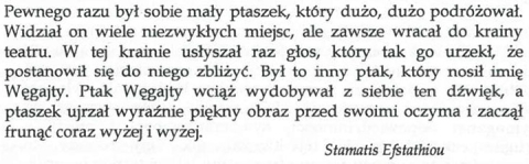 Pewnego razu był sobie mały ptaszek...