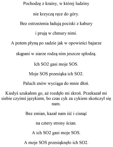 Pochodzę z krainy...