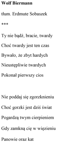 Ty nie bądź, bracie, twardy