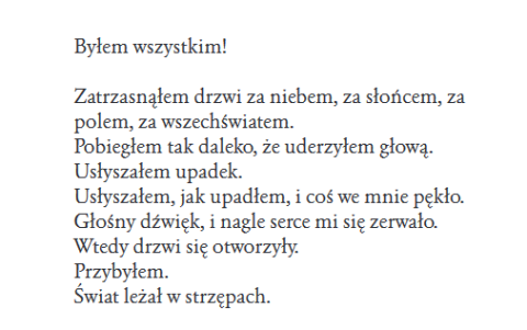 Byłem wszystkim!