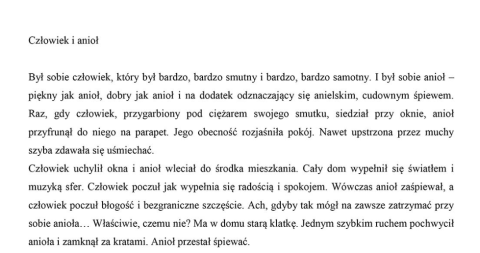 Człowiek i anioł