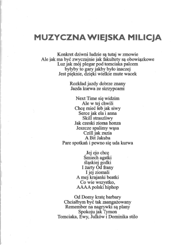 Muzyczna wiejska milicja