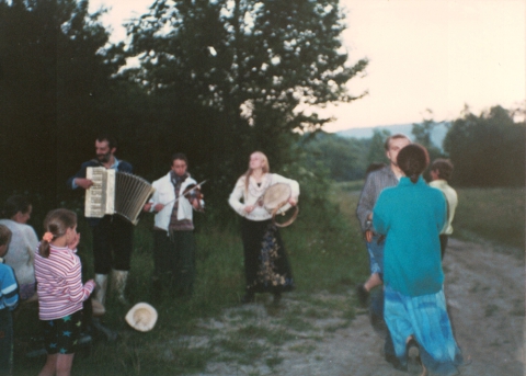 Muzykowanie w Beskidzie Niskim w terenie