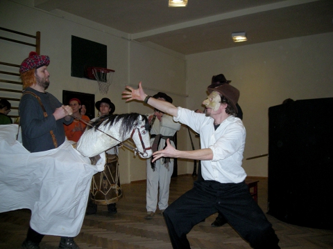 Shrovetide at the community centre in Sząbruk