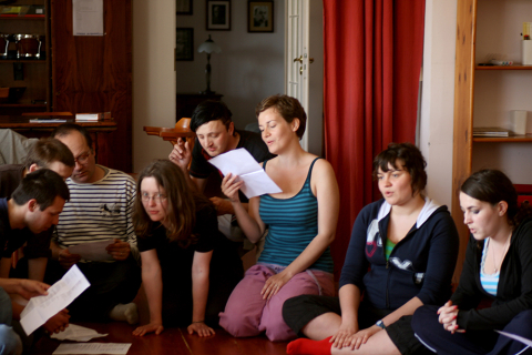 Workshop by the Węgajty Theatre during the Third Theatre Meetings in Teremiski