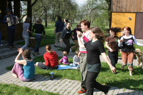 Workshop by the Węgajty Theatre during the Third Theatre Meetings in Teremiski