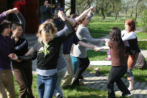 Workshop by the Węgajty Theatre during the Third Theatre Meetings in Teremiski