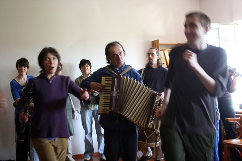 Workshop by the Węgajty Theatre during the Third Theatre Meetings in Teremiski