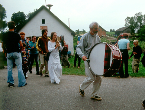 Music by Kapela Terenowa and Krótka Polka during the Theatre Village festival