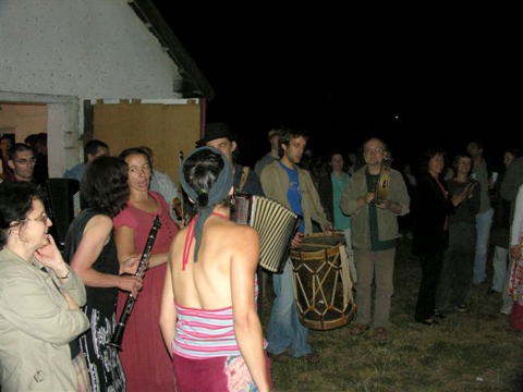 Opening ceremony of the festival in Węgajty, concert of Kapela Terenowa