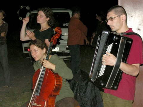 Opening ceremony of the festival in Węgajty, concert of Kapela Terenowa