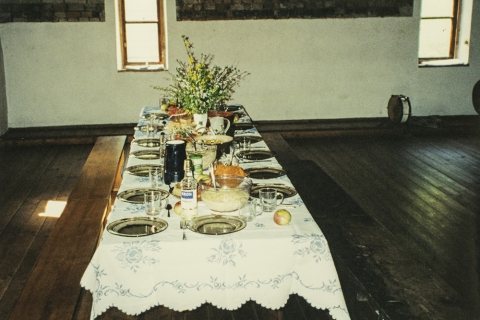 Easter table in the theatre