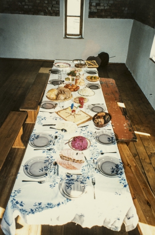 Easter table in the theatre