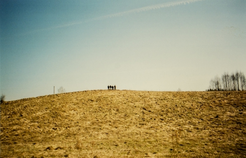 People singing Alleluias on the hill