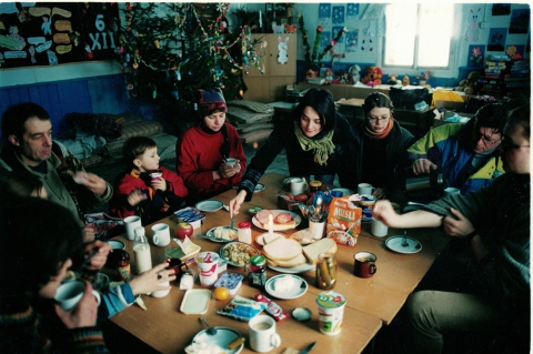 Breakfast of carol singers