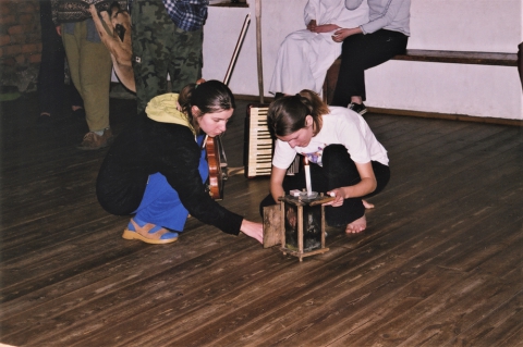 Carolling workshop. Lighting of the carol singers' lamp