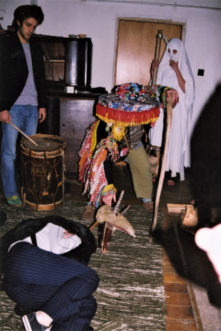 Carol workshop. Rehearsal for a scene of the Gypsy and the Goat