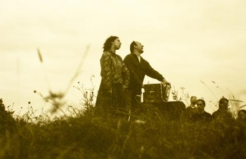 Saba and Mieczysław Litwińscy in the play "The Ghostly Shroud"