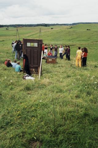 Scene from the performance "Dziady Warmińskie"